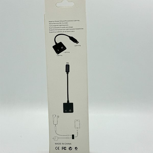 apple dual lightning audio charge adapter